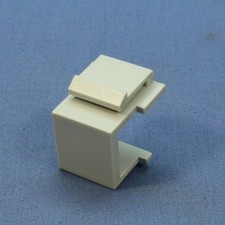 Cooper 9558WS Aspire White Satin Pale Gray Blank Wallplate Port Filler Insert picture