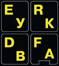 Russian English  Fluorescent glowing keyboard sticker  picture