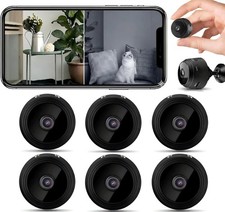 6 Pack 1080P Mini WiFi Security Cameras Indoor Outdoor Night Vision Tiny Home picture