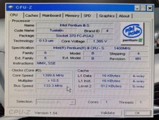 Intel Pentium III-S 1.4GHz Socket 370 Tualatin Core SL6BY Rare CPU picture