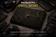 Topographic Vinyl Skins Compatible with MacBook Pro picture
