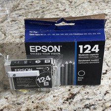 Epson 124 Black Ink Cartridge (T124120-S) - Best Before 03/2017 - Sealed picture