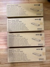 Set of (4) Genuine Xerox Toner 106R02225 106R02226 106R02227 106R02228  picture