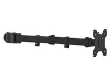 Black Fully Adjustable Single Monitor Arm for Desk Mount Stand up to 27