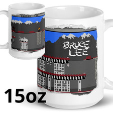 Bruce Lee Atari - Commodore 64 Ceramic Mug 15oz 80s Computer Gaming Coffee Cup picture