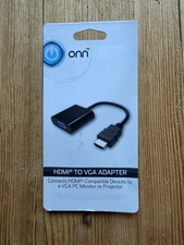 ONN HDMI to VGA Adapter, Black, ONA17H0037V picture