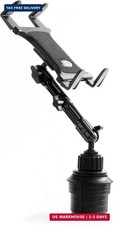 Tablet Cup Holder Mount for Car or Truck [Enduro Series ] Heavy Duty ELD Mount - picture