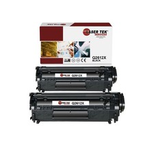 2Pk LTS 12X Q2612X Black HY Compatible for HP LaserJet 1010 1012 1018 Toner picture