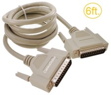 6ft. DB25 Male to Male 25-Conductor Serial/Parallel/SCSI Straight-Thru Cable picture
