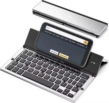 Bluetooth Folding Keyboard Portable Wireless Foldable Keyboard for iOS Android T picture
