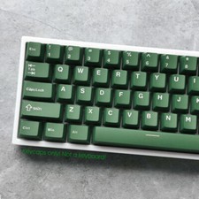 Cheese Green Double Shot PBT 126 Keycap set for Cherry MX Mechanical Keyboards picture