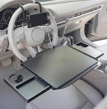 2-In-1 Car Steering Wheel Tray & Car Desk for Laptop with Phone Holder – Height picture