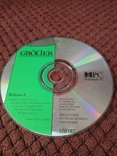 The New Grolier Multimedia Encyclopedia Software Release 6 Vtg 1993 Disc Only picture