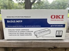 52116101 Original OEM Okidata Toner, Black Genuine Sealed B4545 MFP picture