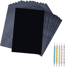 50 Sheets Carbon Transfer Paper - Black Graphite, 8.3 X 11.8 Inch, Includes 5 Ba picture