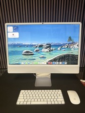Apple iMac All-in-One M4 chip, 24-inch Display, 16GB, 256GB SSD; Silver *READ* picture