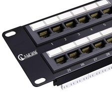 48 Port Patch Panel Cat6 2U Rack & Wall Mount Ethernet UTP Keystone Patch Panel picture