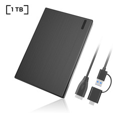 1TB External Hard Drive, USB 3.0 2.5