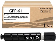 1 Pack GPR61 GPR-61 Black Toner Cartridge for 3763C003 3763C003AA GPR61K picture