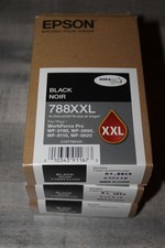 Lot of 3 Genuine Epson 788XXL Black Ink Cartridges T788XXL120 XXL Expired 2019 picture