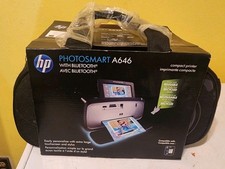 HP Photosmart A646 Compact Photo Printer 4x6 5x7 Bluetooth New w/ Case picture