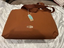 Bagsmart Lightweight Padded Messenger & Laptop Bag 25L 15in Polyester Brown picture