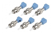 6pcs LC female to ST male fiber optic adapters LC-ST/UPC SM fiber optic couplers picture