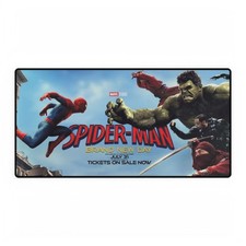 Spider-Man Brand New Day And Hulk Movie Poster Action Mouse Pad Desk Mats picture