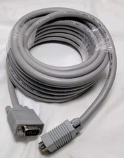 Cables VGA Monitor Cable 25 ft SXGA HD15 M/M Low Voltage Grey Cable  picture