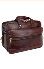 Tayib Grain Natural Leather Office Leather Laptop Shoulder Bag For Men Office... picture