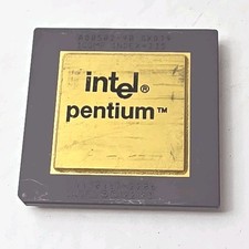Intel Pentium A80502-90 SX879 MALAY 441 K Gold CPU Rare Collector’s Item picture