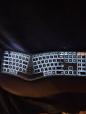 ProtoArc Backlit Bluetooth Keyboard EK01 Plus Blue w/Dongle Excellent Condition picture