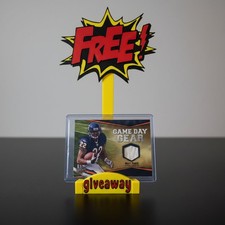 3D Printed FREE Giveaway Card Stand - Yellow/Red picture
