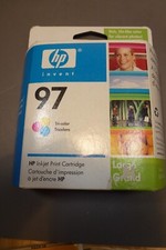 Genuine HP 97 Color Ink Cartridge New Sealed Expired  1 Tri Color, Original Box picture