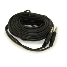 50ft 3.5mm Mini-Stereo TRS Male to Male Speaker/Audio Cable  Black picture