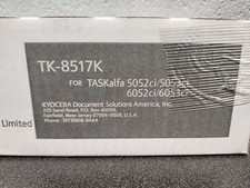 Genuine Kyocera TK-8517K Black Toner Cartridge - New Sealed, OEM,  picture