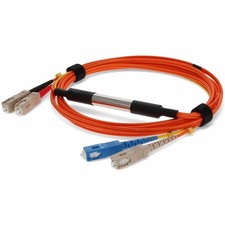 AddOn 2m SC (Male) to SC (Male) Straight Orange OM1 & OS1 Duplex Fiber OFNR picture