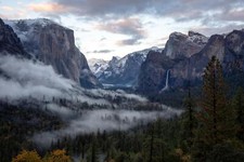 Landscape yosemite national park california usa Custom Gaming Mat Desk picture