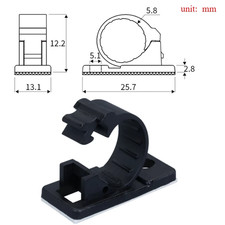 10PCS Self-Adhesive Cable Organizer Clips Management Wire Holder USB Winder Desk picture