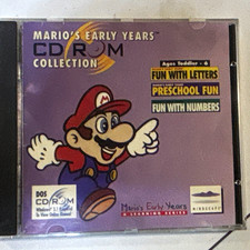 MINT Marios Early Years CD ROM Collection PC DOS 1995 Nintendo Vintage Game vtg picture
