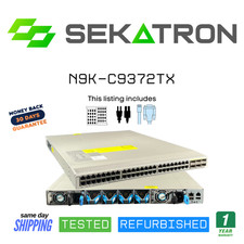 Cisco N9K-C9372TX 48x 10GB Copper 6x 40GB QSFP+ Back-to-Front Airflow Switch picture