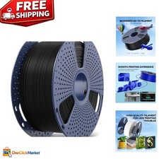 Large 3KG Black PLA Filament - Unmatched Print Quality & Layer Adhesion - 1.75mm picture