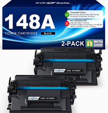InkE-Sale 148A W1480A Black Toner 2-Pack w/ Chip for HP MFP4101/Pro4001 picture