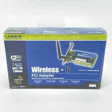 Linksys Instant Wireless PCI Adapter Card Wireless-B 2.4GHz 802.11b - WMP11 NEW picture