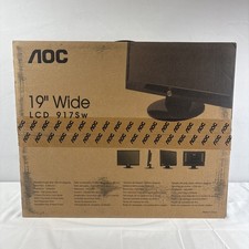 AOC 19” Wide LCD Computer Monitor 917Sw 1440x900 Black 5ms Response Time New picture