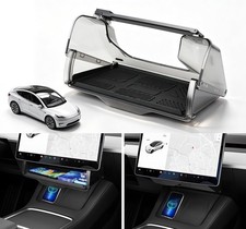 Canvcle Hidden Under Screen Storage Box for Tesla Model 3 Model Y 2016-2026 picture