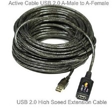 USB 2.0 30' ft Active Extension Booster A Male to A Female Data Cable with IC picture