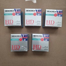 5 Sealed Boxes of New Memorex 3.5 Inch Floppy Disks, Formatted for IBM PC's picture