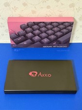 Akko 158-Key Black & Pink ASA Profile PBT Double Shot Keycaps picture
