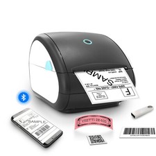 Wireless Bluetooth Thermal Shipping Label Printer 4x6 Label Printer For iPhone picture